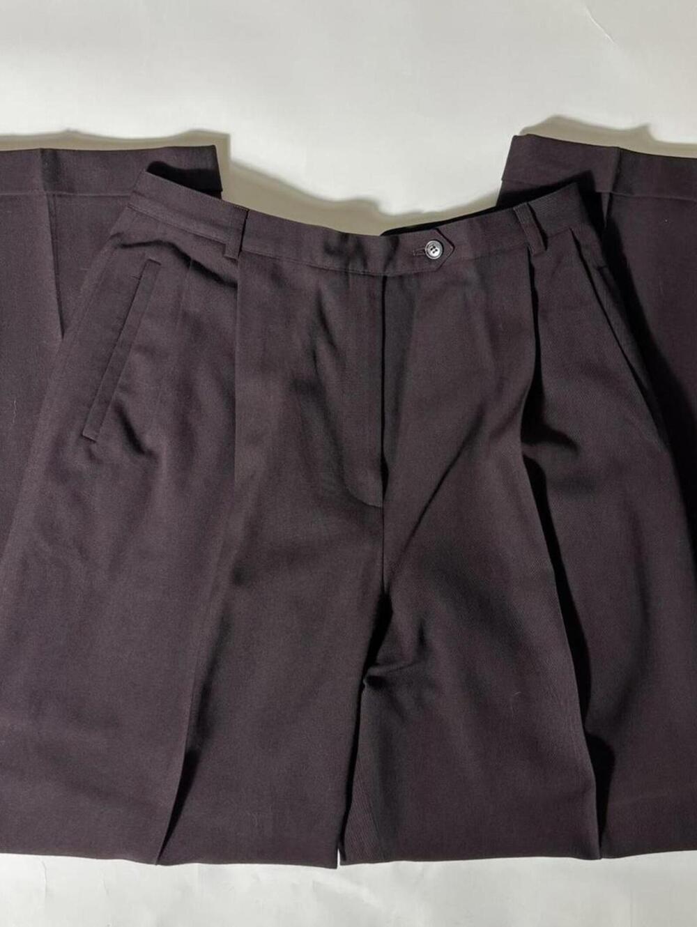 vintage 1990s austin reed brown 100% worsted wool trousers